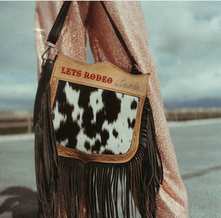 Lets Rodeo Cowboy A Haute Southern Hyde Cowhide Purse