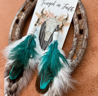 Glacier Feather Earrings