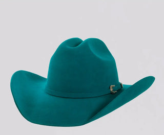 Teal Cattleman - Felt Cowboy Hat