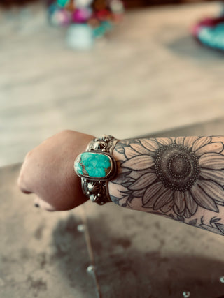 Large turquoise bracelet