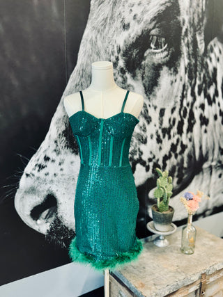 Cowgirl's Emerald Dream Dress