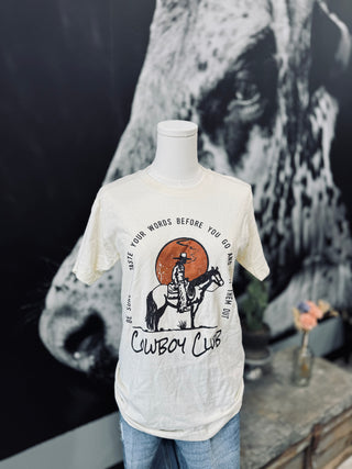 When The Going Gets Tough Cowboy Up Graphic Tee