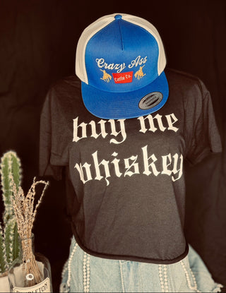 Buy Me Whiskey Crop Graphic Tee