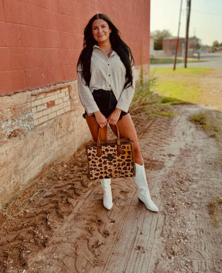 White Stripe Button Down Shirt