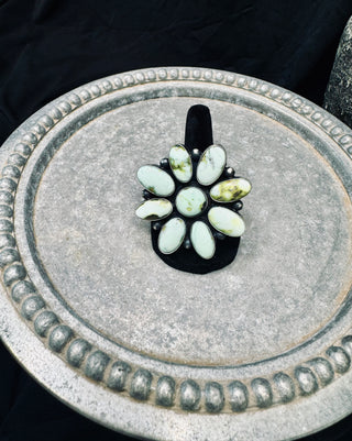 Large Palomino Turquoise Ring Adjustable